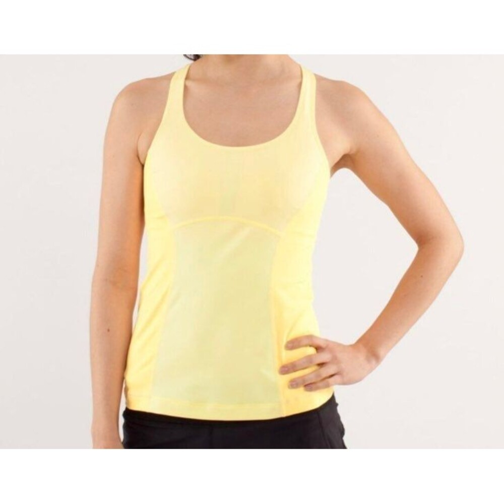 Lululemon Burning Yellow Run Pace tank top